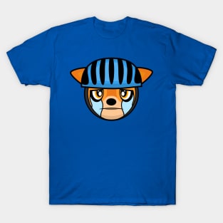 Sad Cyclist Deer Doris T-Shirt